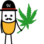 アサの葉を持つ公式アンバサダーさっぷりんHのイラスト